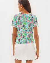 Load image into Gallery viewer, Lilly Hearts Disney Clairmont Trimmed Knit Top - Multi Lilly Hearts Disney Graphic
