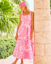Load image into Gallery viewer, Maella Midi Dress - Rousseau Pink Glisten In The Sun
