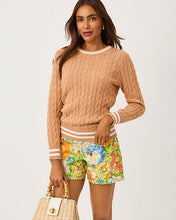 Load image into Gallery viewer, Brockton Crew Neck Sweater - Iced Latte X Coconut Tipping
