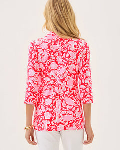 UPF 50+ Mandi 3/4 Sleeve Tunic - Cane Coral Crab Collab