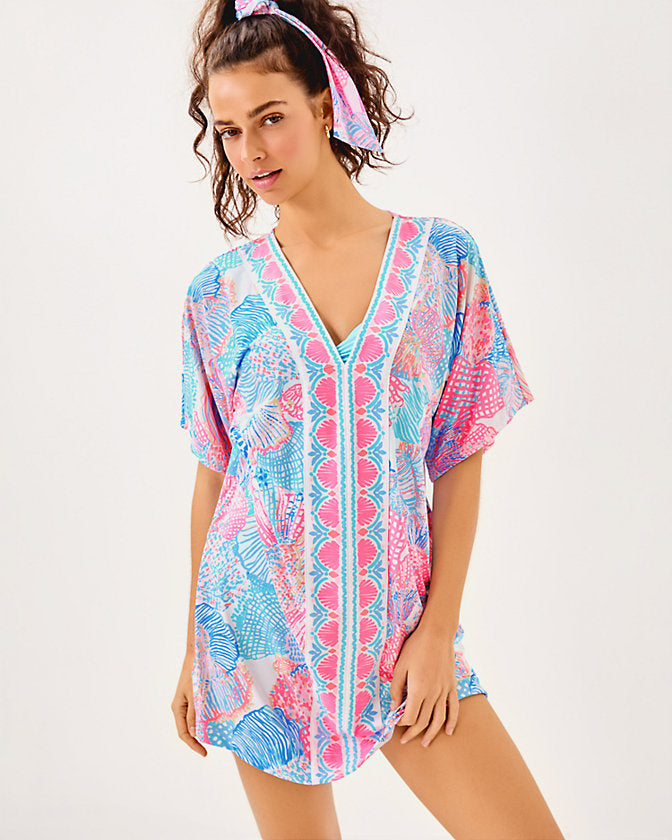 Malachi V-Neck Cover-Up - Multi Roar Of The Seas Engineered Coverup