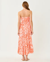 Load image into Gallery viewer, Anali Maxi Cover-Up - Sunset Orange Budding Romance
