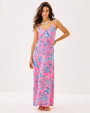 Load image into Gallery viewer, Verica Silk Maxi Dress - Rousseau Pink Oversized Barefoot Beachcombers
