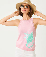 Load image into Gallery viewer, Emra Sweater Tank - Day Dream Blue Lighthouse
