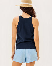 Load image into Gallery viewer, Emra Sweater Tank - Low Tide Navy Apres Sail Jacquard

