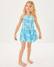 Load image into Gallery viewer, Girls Mini Dixi Dress - Fresh Water Blue Cool As Shell
