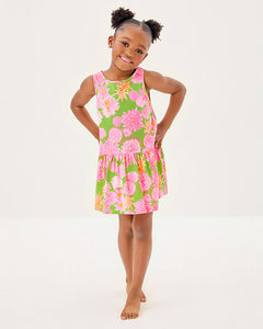 Girls Mini Dixi Dress - Multi Seaside Garden