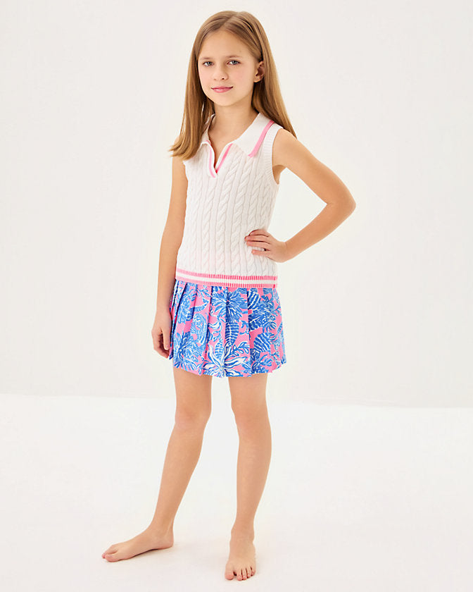Girls Sylvana Skort - Conch Shell Pink Up Scale