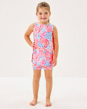 Load image into Gallery viewer, Girls Mini Romey Shift Set - Resort White Lil Sun Sea Sand
