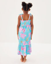 Load image into Gallery viewer, Girls Mini Kailua Maxi Dress - Multi Royal Coral

