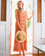 Load image into Gallery viewer, Rozalie Maxi Dress - Papaya Frond Fantasy Embroidery
