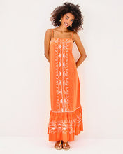 Load image into Gallery viewer, Rozalie Maxi Dress - Papaya Frond Fantasy Embroidery
