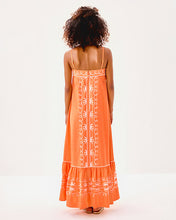 Load image into Gallery viewer, Rozalie Maxi Dress - Papaya Frond Fantasy Embroidery
