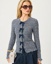 Load image into Gallery viewer, Kelso Bow Cardigan - Low Tide Navy Marl
