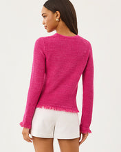 Load image into Gallery viewer, Kelso Bow Cardigan - Pink Aster Marl
