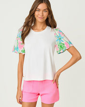 Load image into Gallery viewer, Brittan Knit Top - Resort White Viney Liney
