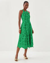 Load image into Gallery viewer, Denise Lace Halter Midi Dress - Kitts Green Sway With Me Scalloped Lace
