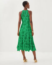 Load image into Gallery viewer, Denise Lace Halter Midi Dress - Kitts Green Sway With Me Scalloped Lace

