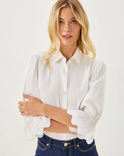Load image into Gallery viewer, The RicRac 3/4 Sleeve Lilly Shirt - Resort White
