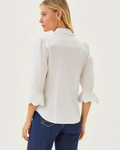 Load image into Gallery viewer, The RicRac 3/4 Sleeve Lilly Shirt - Resort White
