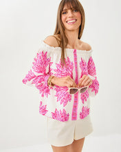 Load image into Gallery viewer, Kalinda Off-the-Shoulder Top - Pink Bliss Shady Babe Engineered Woven Top
