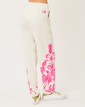 Load image into Gallery viewer, 30&quot; Silvie Embroidered Jogger - Coconut Safari Social Embroidery Pant
