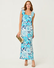 Load image into Gallery viewer, Bernice Maxi Dress - Capri Blue Rosanna
