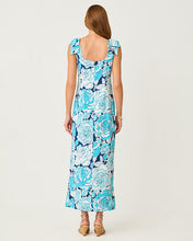 Load image into Gallery viewer, Bernice Maxi Dress - Capri Blue Rosanna
