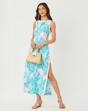 Load image into Gallery viewer, Eleanora Maxi Shift Romper - Capri Blue Oversized Shelden
