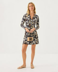 Alalynn Long Sleeve Romper - Onyx Irisistable