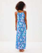 Load image into Gallery viewer, Kyleigh Maxi Dress - Sunwashed Blue Citrus Crush
