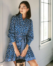 Load image into Gallery viewer, Drena Dress - Starlight Navy Youre An Animal Engineered Woven Dress
