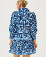 Load image into Gallery viewer, Drena Dress - Starlight Navy Youre An Animal Engineered Woven Dress
