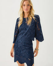 Load image into Gallery viewer, Debra Lace Skirt -  Low Tide Navy Sway With Me Scalloped Lace
