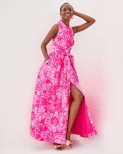 Load image into Gallery viewer, Marria Jacquard Maxi Dress - Parigi Pink Go Big Satin Jacquard
