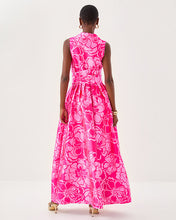 Load image into Gallery viewer, Marria Jacquard Maxi Dress - Parigi Pink Go Big Satin Jacquard
