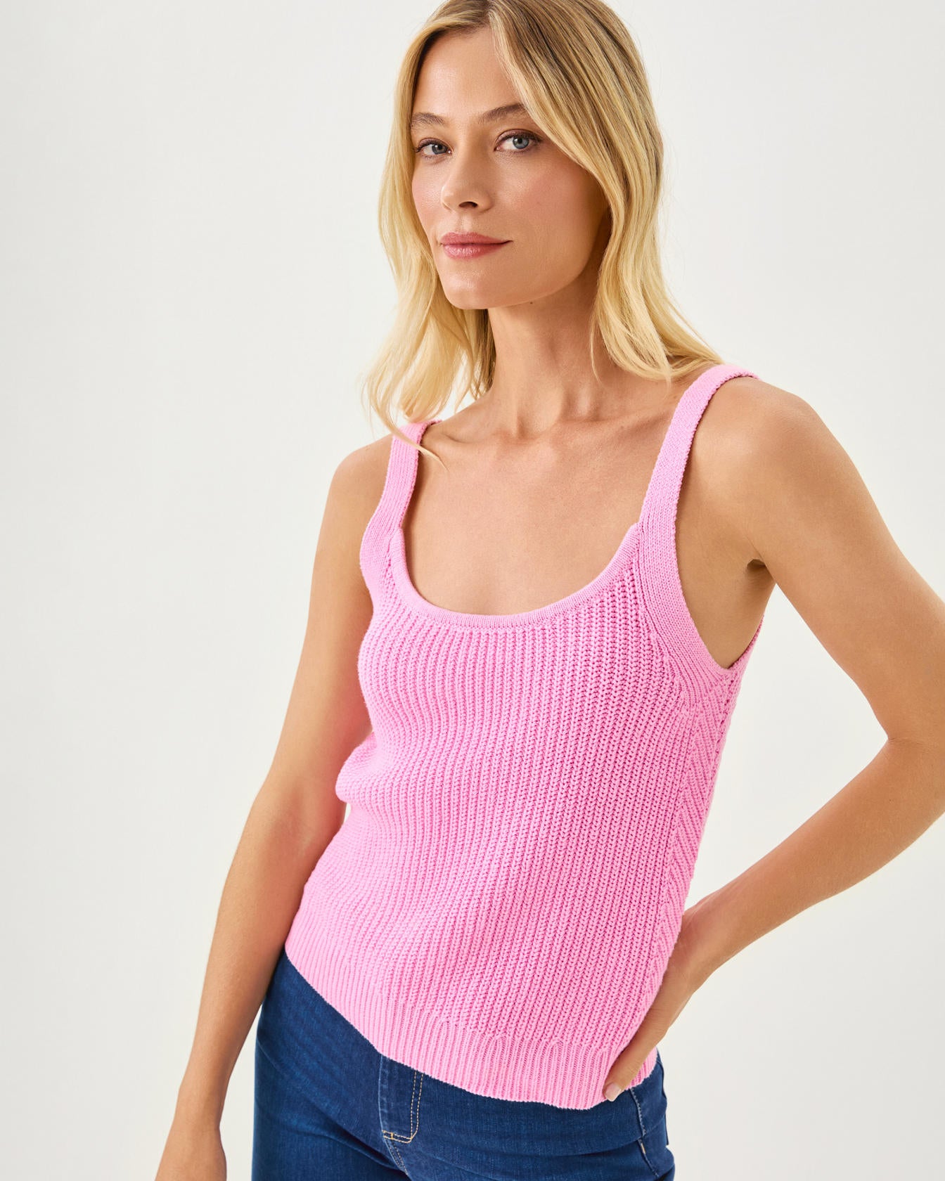 Bristow Sweater Tank - Pink Bliss – The Islands - A Lilly Pulitzer