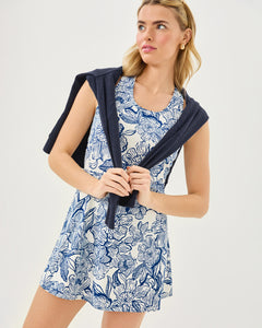 UPF 50+ Luxletic Forehand Active Dress - Coconut Unforgettable