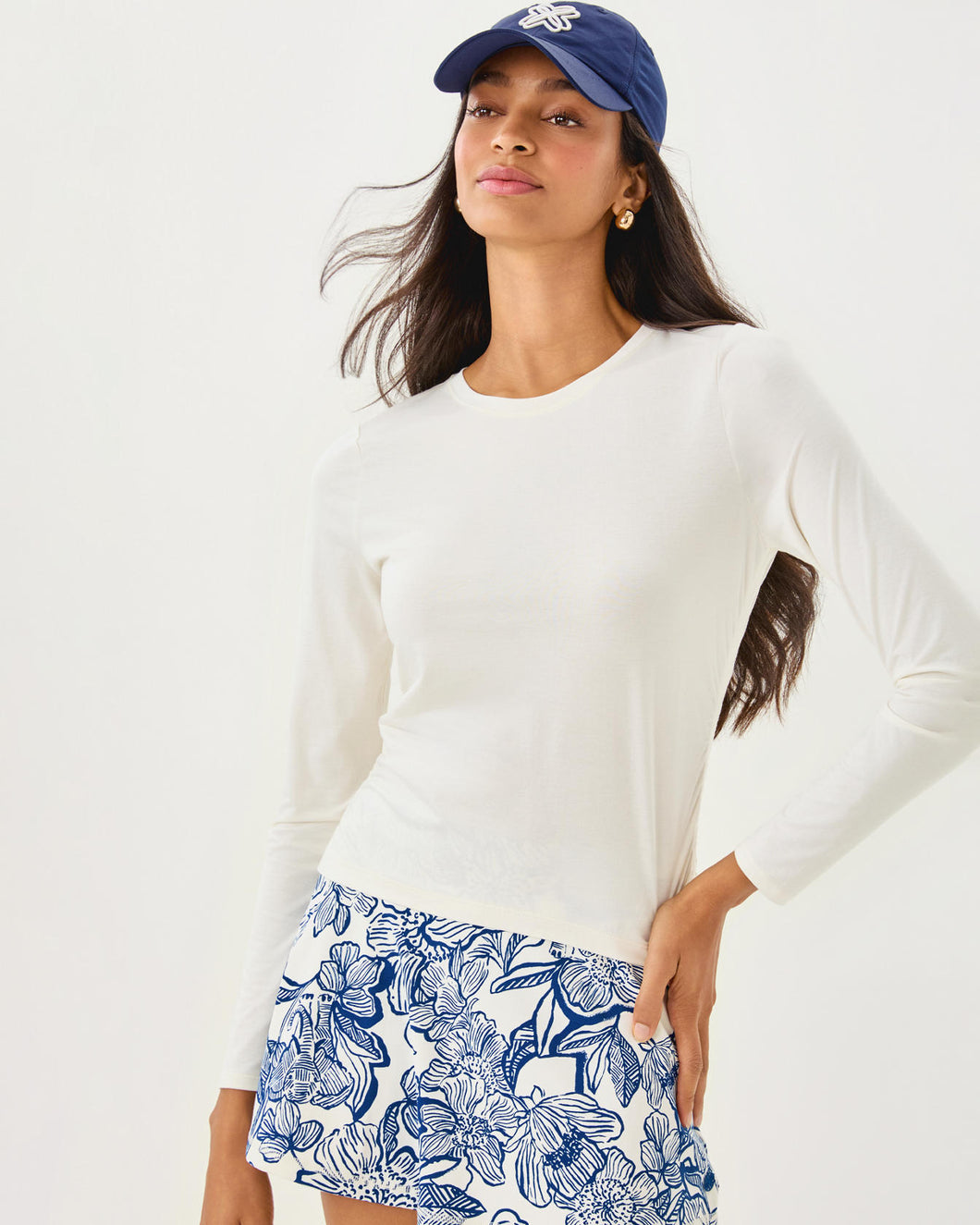 UPF 50+ Heston Long Sleeve Tee - Resort White