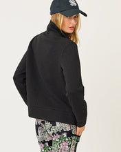 Load image into Gallery viewer, Eleni Zip-Up Jacket - Noir Butterfly Quilted Knit
