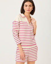 Load image into Gallery viewer, Corvaya Terry Pullover - Berry Bouquet Legacy Stripe
