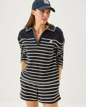 Load image into Gallery viewer, Corvaya Terry Pullover - Noir Legacy Stripe
