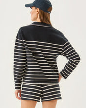 Load image into Gallery viewer, Corvaya Terry Pullover - Noir Legacy Stripe
