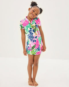 UPF 50+ Girls Mini Love Active Dress - Multi Endless Summers
