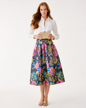 Load image into Gallery viewer, Elyce Midi Skirt - Multi Canopy Blooms Floral Jacquard
