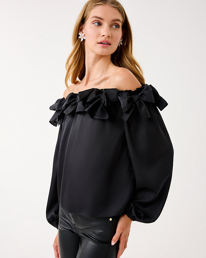 Analea Off-the-Shoulder Top - Noir