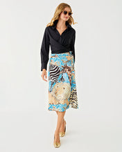 Load image into Gallery viewer, Dustin Midi Skirt - Breezy Aqua Oversized Lillys Zoo

