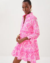 Load image into Gallery viewer, Angie Shirtdress - Pink Bliss Shady Babe Engineered Woven Dress

