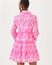 Load image into Gallery viewer, Angie Shirtdress - Pink Bliss Shady Babe Engineered Woven Dress
