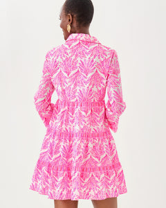 Angie Shirtdress - Pink Bliss Shady Babe Engineered Woven Dress